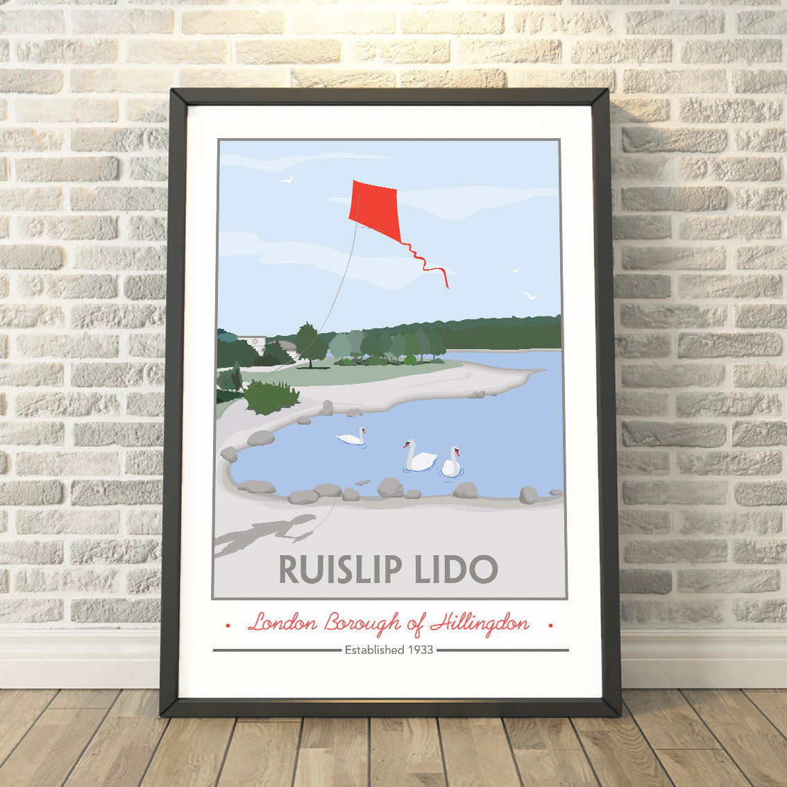 Ruislip Lido Print Tabitha Mary ltd