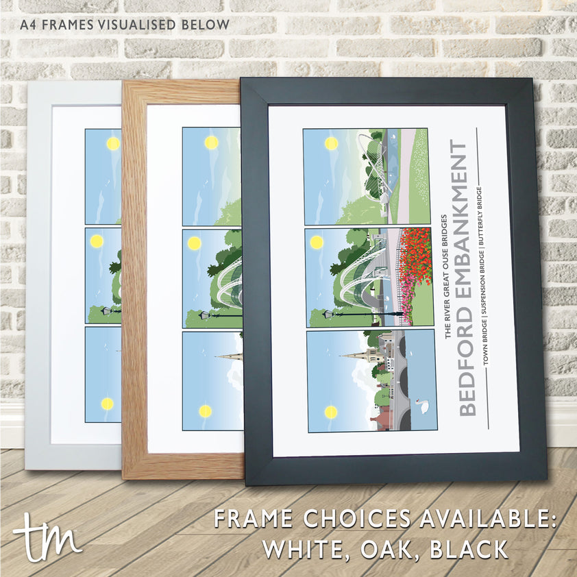 Bedford Bridge Collage Print Tabitha Mary ltd
